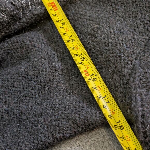 Forla Paris M Cardigan Black Wool Mohair Ruffle Rose Embellished Fairy Core Boho - Picture 14 of 14